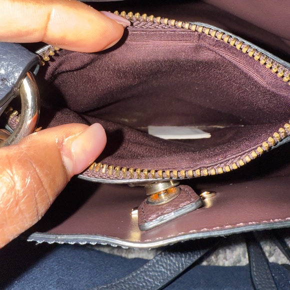 Navy blue Coach Willow crossbody/shoulder bag - Picture 13 of 14